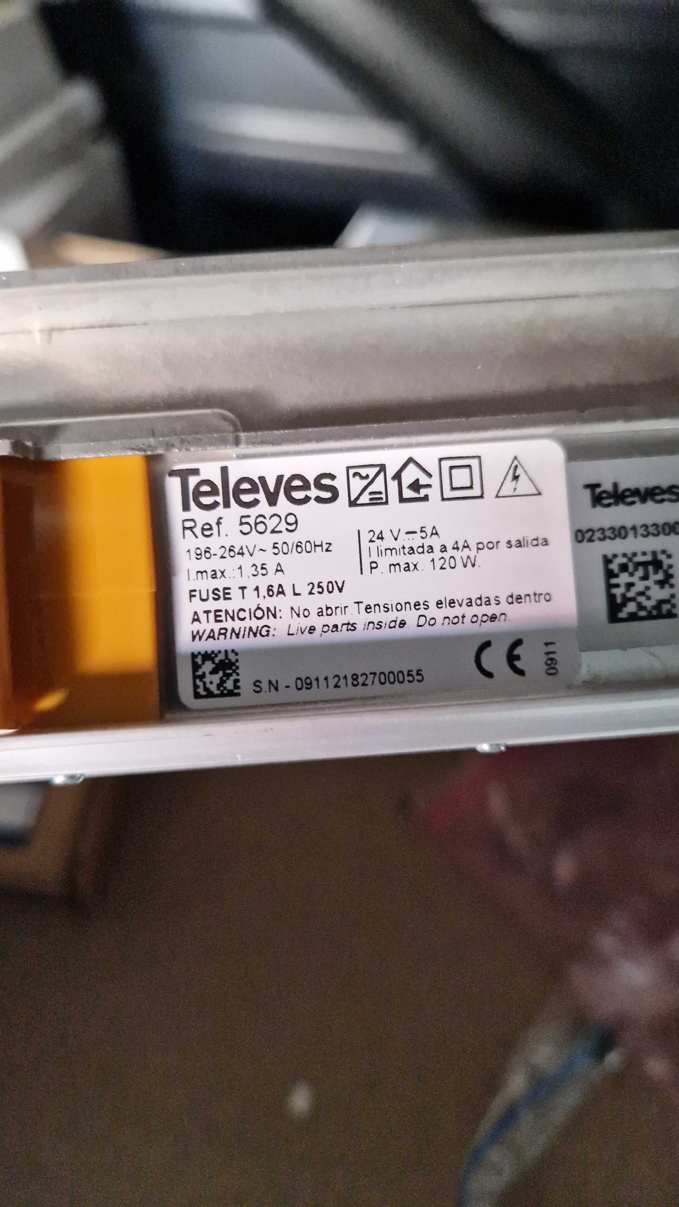 Televes T.0X TOX Ref 5629 zasilacz główny stacja czołowa