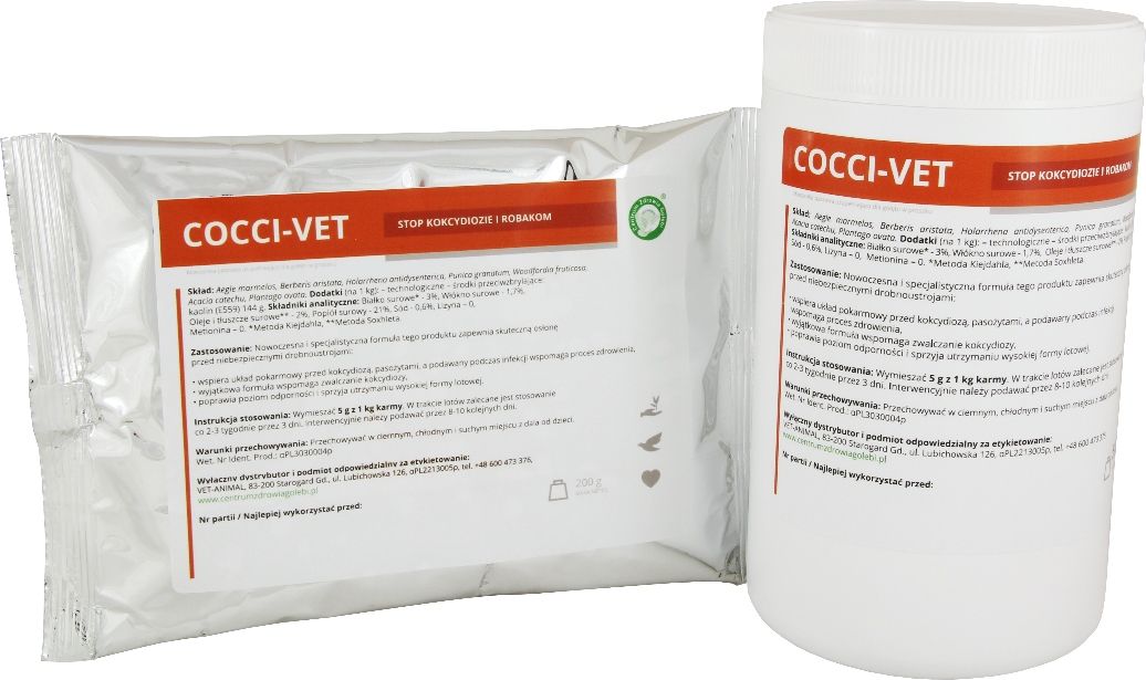 COCCI VET kokcydia robaki Centrum Zdrowia Gołębi