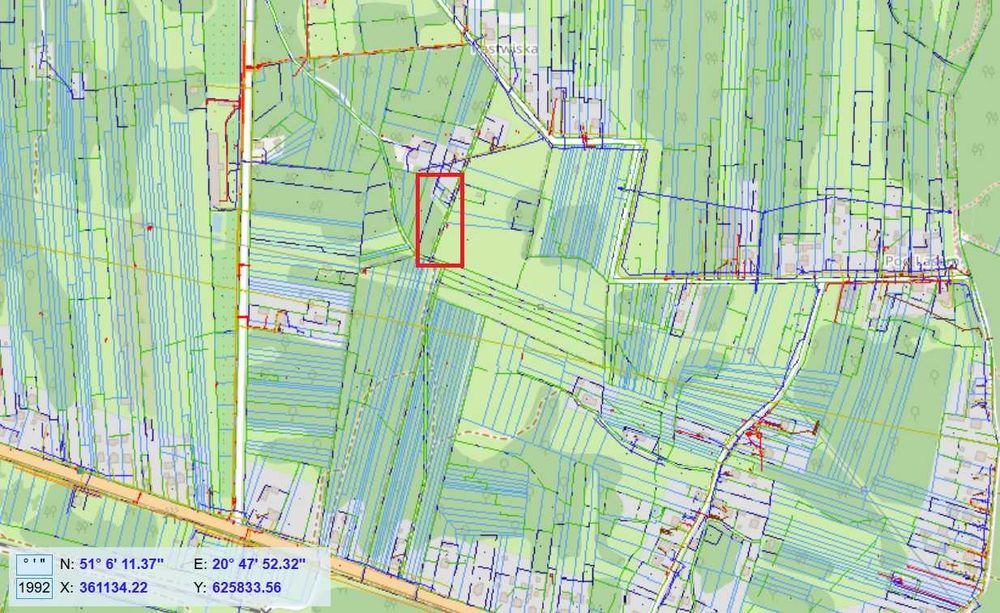 Działka 2000 m2  z budynkiem Brzeście