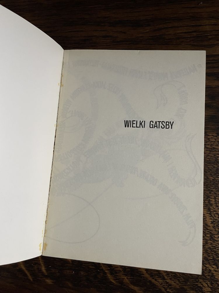 Wielki Gatsby - F. Scott Fitzgerald