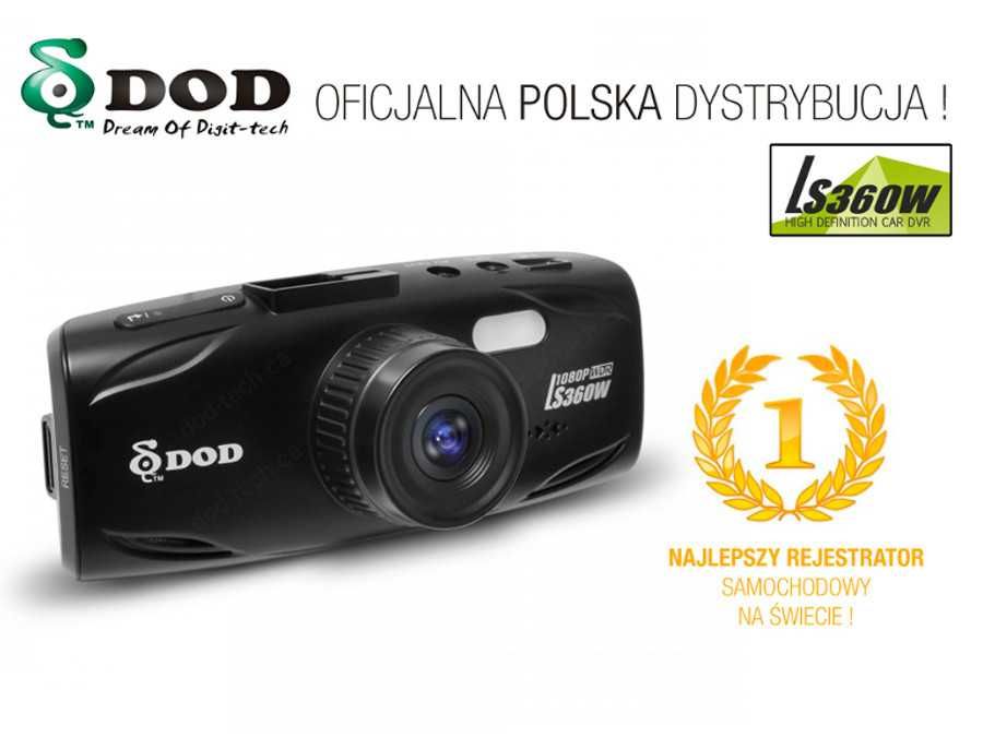 Kamera samochodowa rejestrator jazdy DOD LS360W