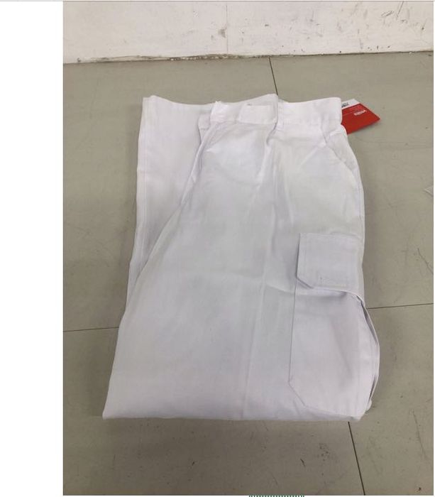 VELILLA 345 - spodnie robocze wielokieszeniowe W KOLORZE BIAŁYM