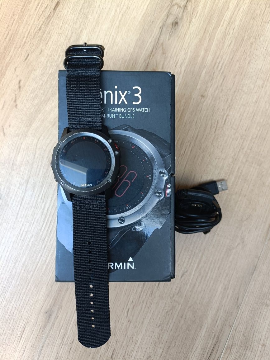 Zegarek męski Garmin Fenix 3 komplet