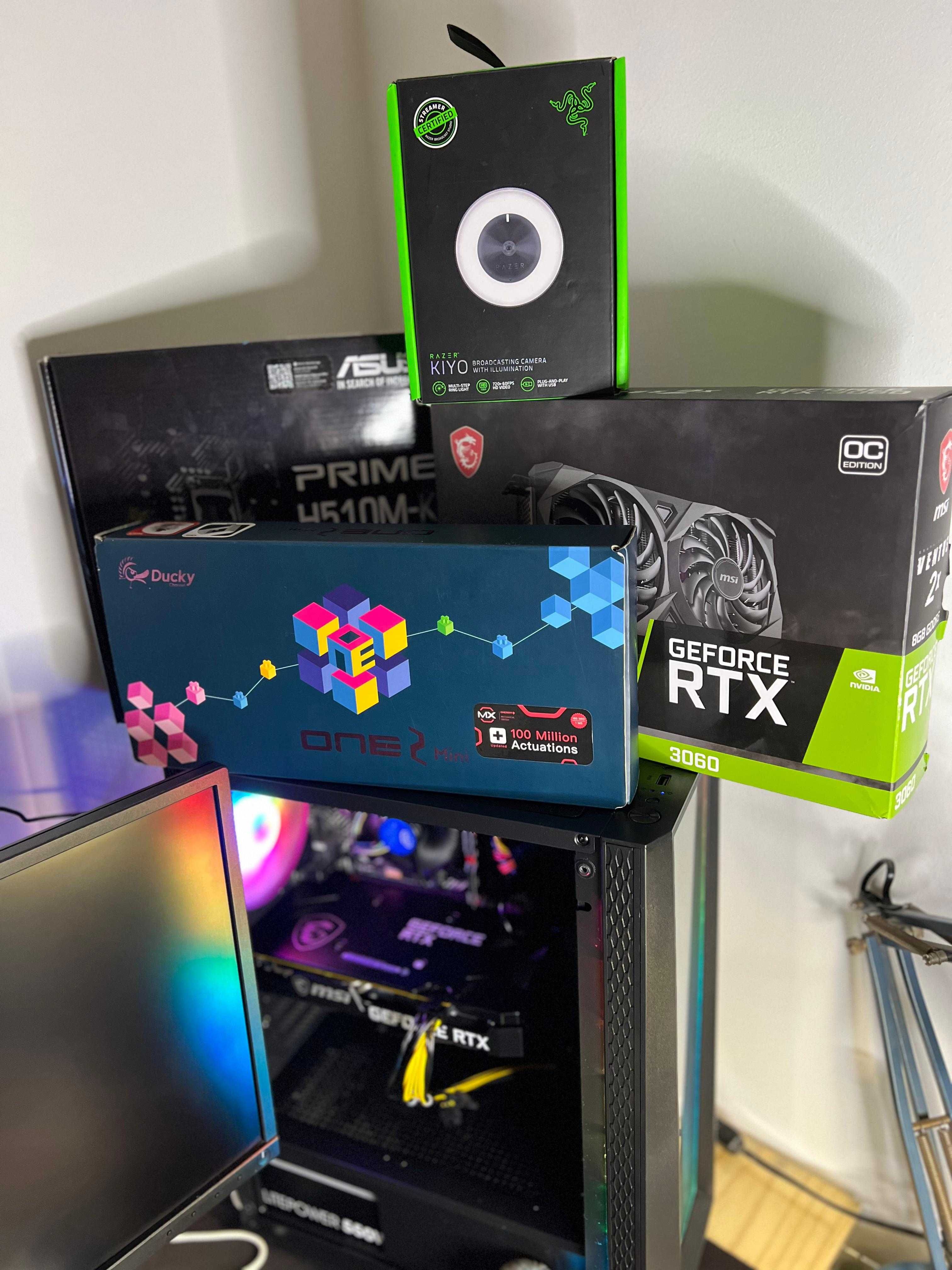 Setup Gamer / Streamer PRO | RTX 3060 | Ducky | Razer | HyperX