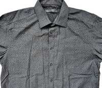 Мужская рубашка 100% хлопок мягкая серая размер S 37-38