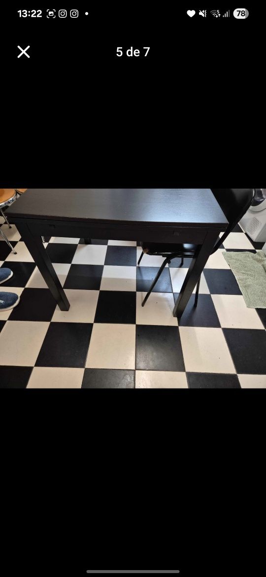 Mesa extensível de cozinha