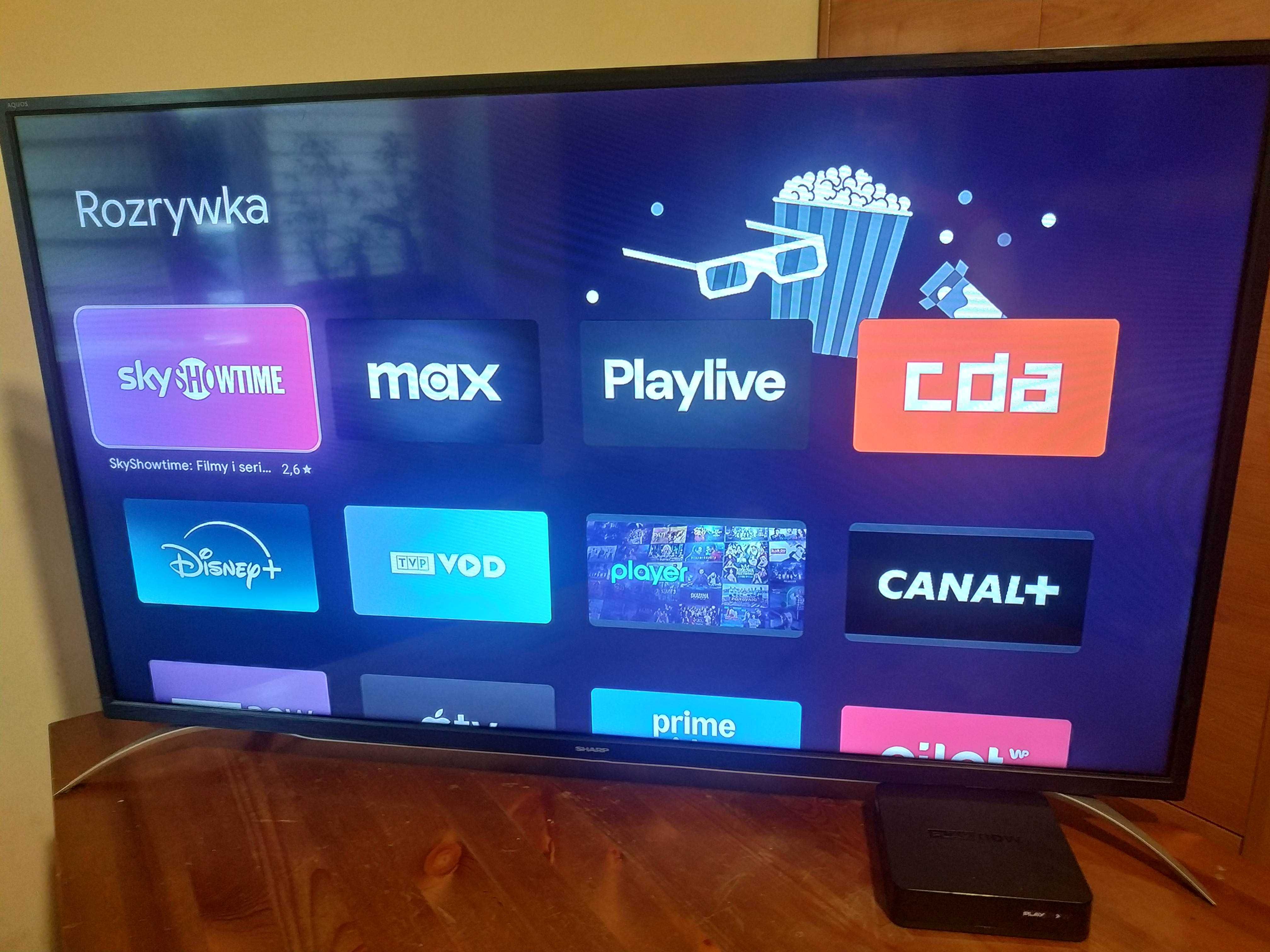 Tv 40" Sharp + Smart TV dekoder WIFI Android YouTube Netflix
