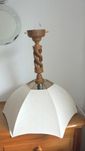 Lampa wisząca drewniana