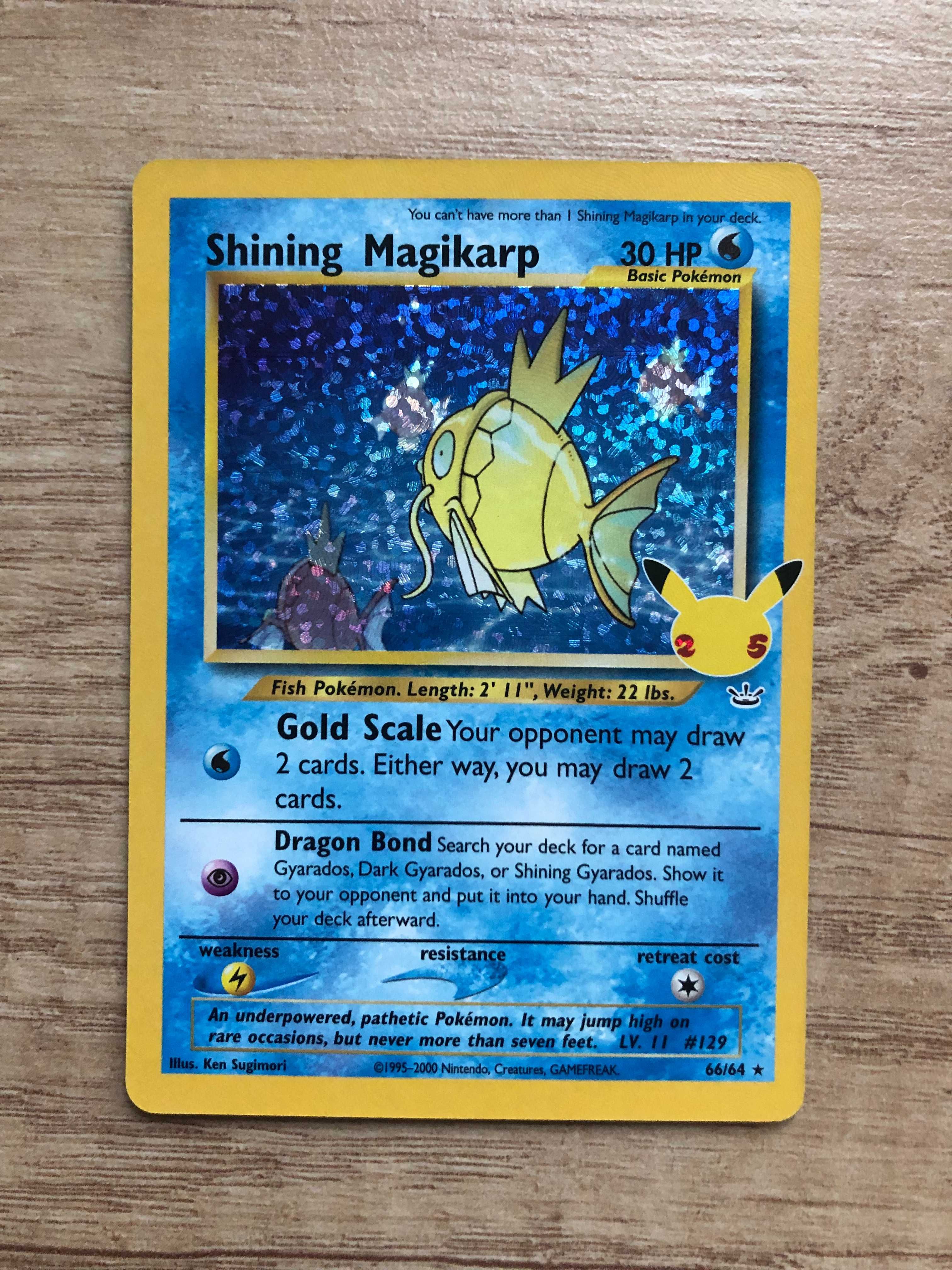 Karta Pokemon Shining Magikarp Celebrations