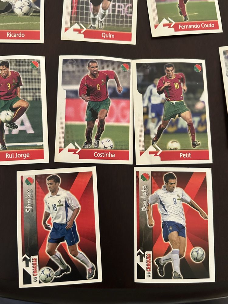 Cromos panini a Caminho do EURO 2004