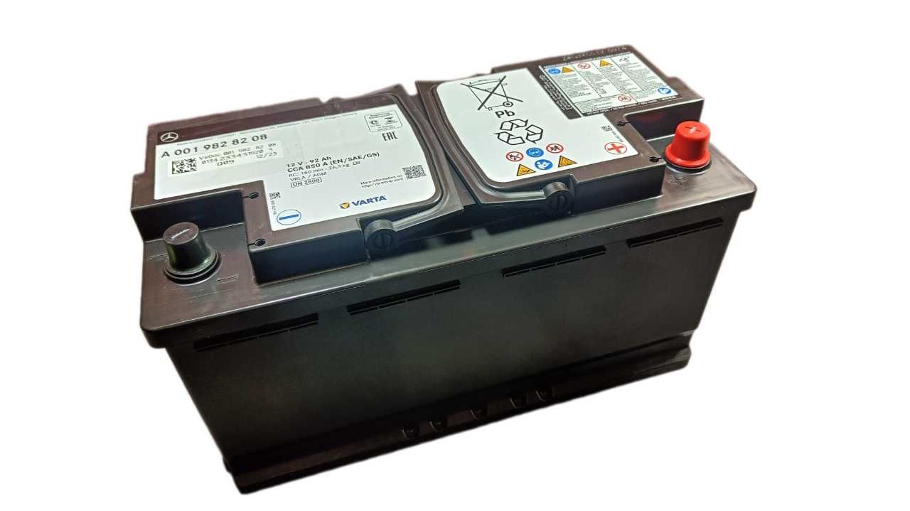 NOWY! Akumulator Rozruchowy 12V - OE Mercedes 92Ah 850A AGM - VARTA