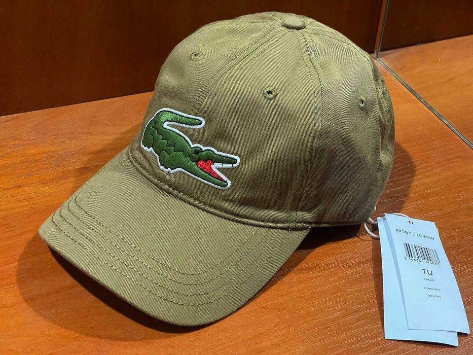 Кепка Lacoste large front logo cap унісекс бейсболка оригінал