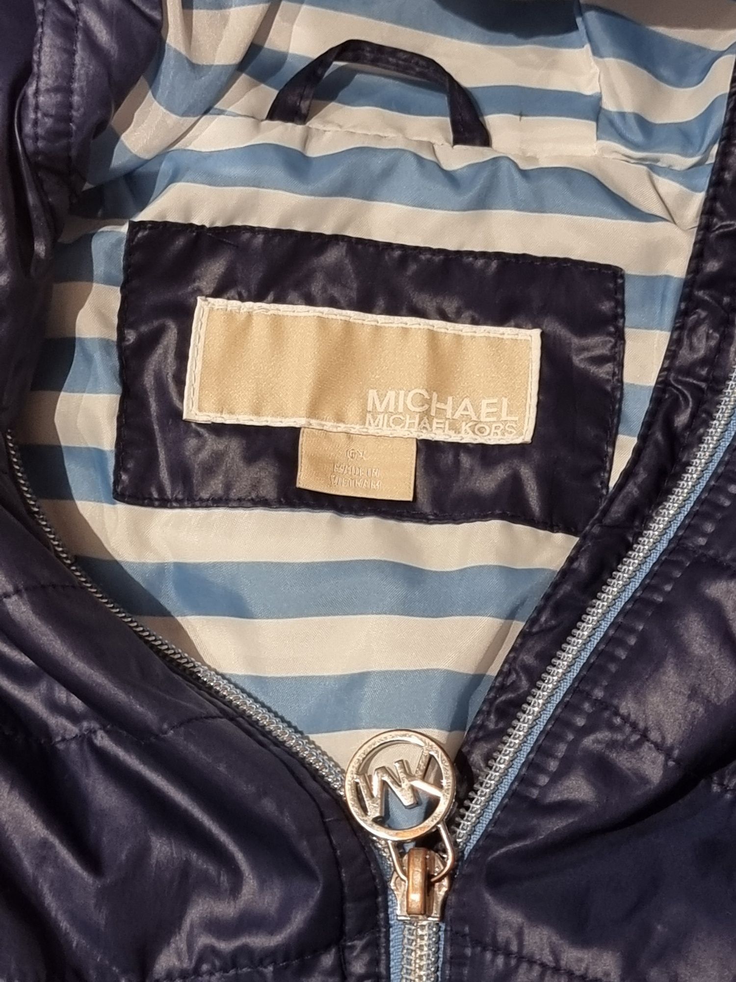 Granatowa kurtka Michael Kors, rozmiar dziecięcy L (6x) 116-122