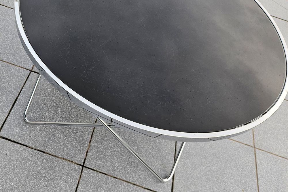 Stolik kawowy szkło i chrom