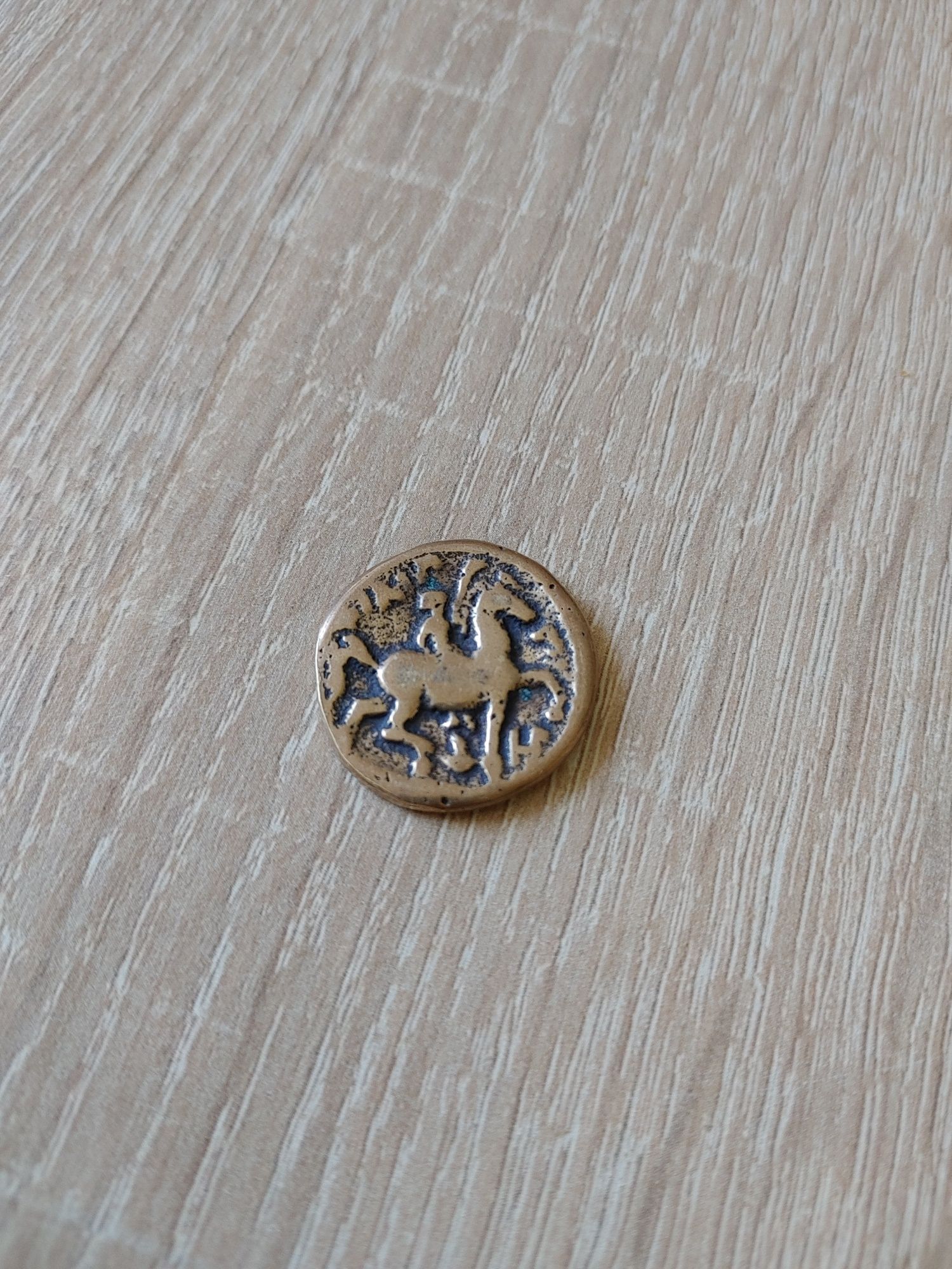 Zabytkowa antyk unikat moneta vintage retro z koniem