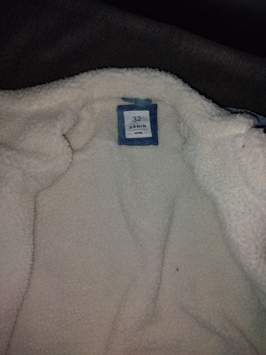 Kurtka jeansowa ocieplana sherpa sinsay 32