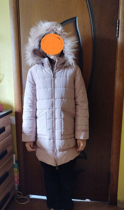 Зимняя куртка пуховик для девочек 140-150 см