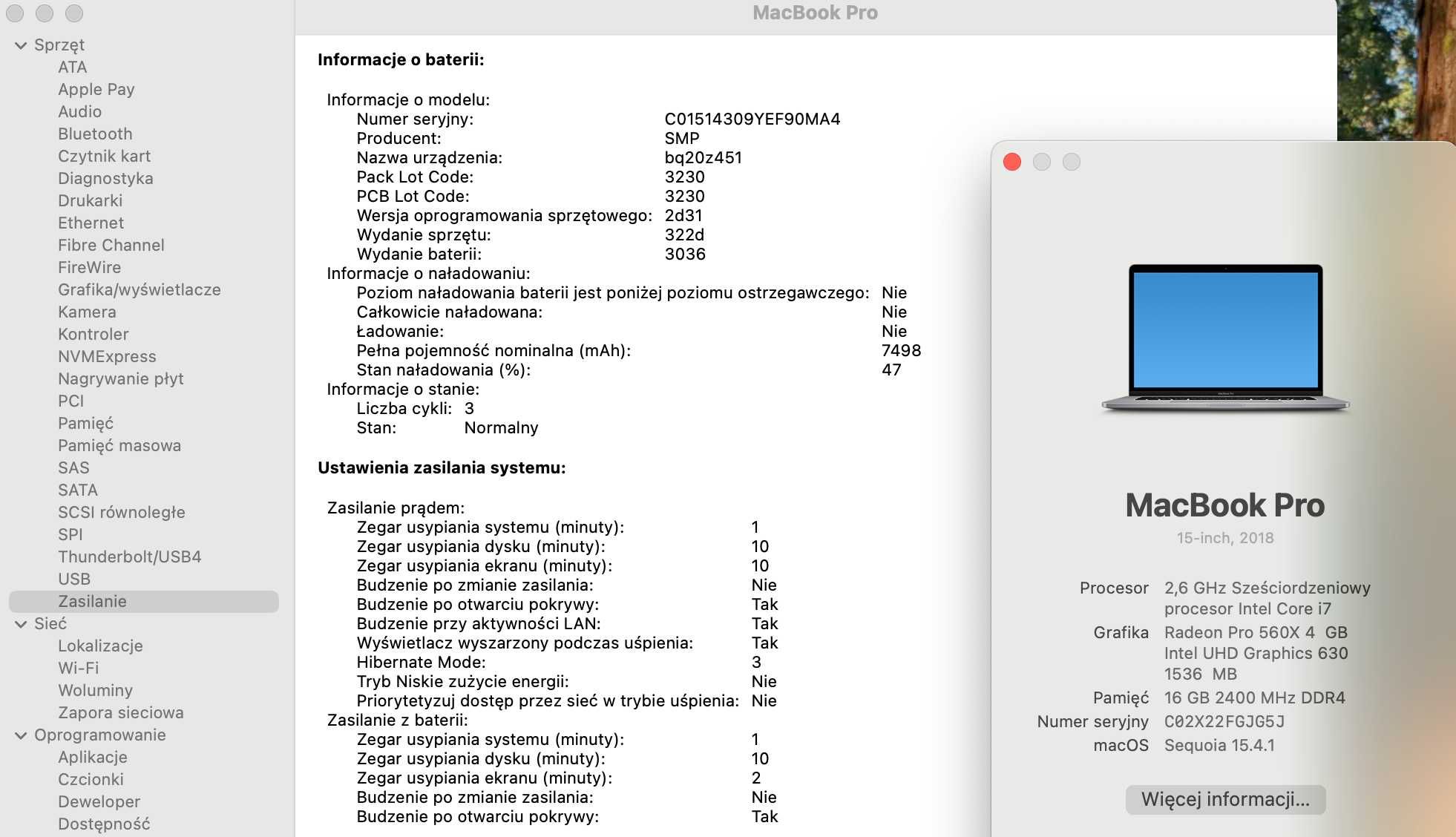 MacBook Pro A1990, Intel Core i7, 512SSD