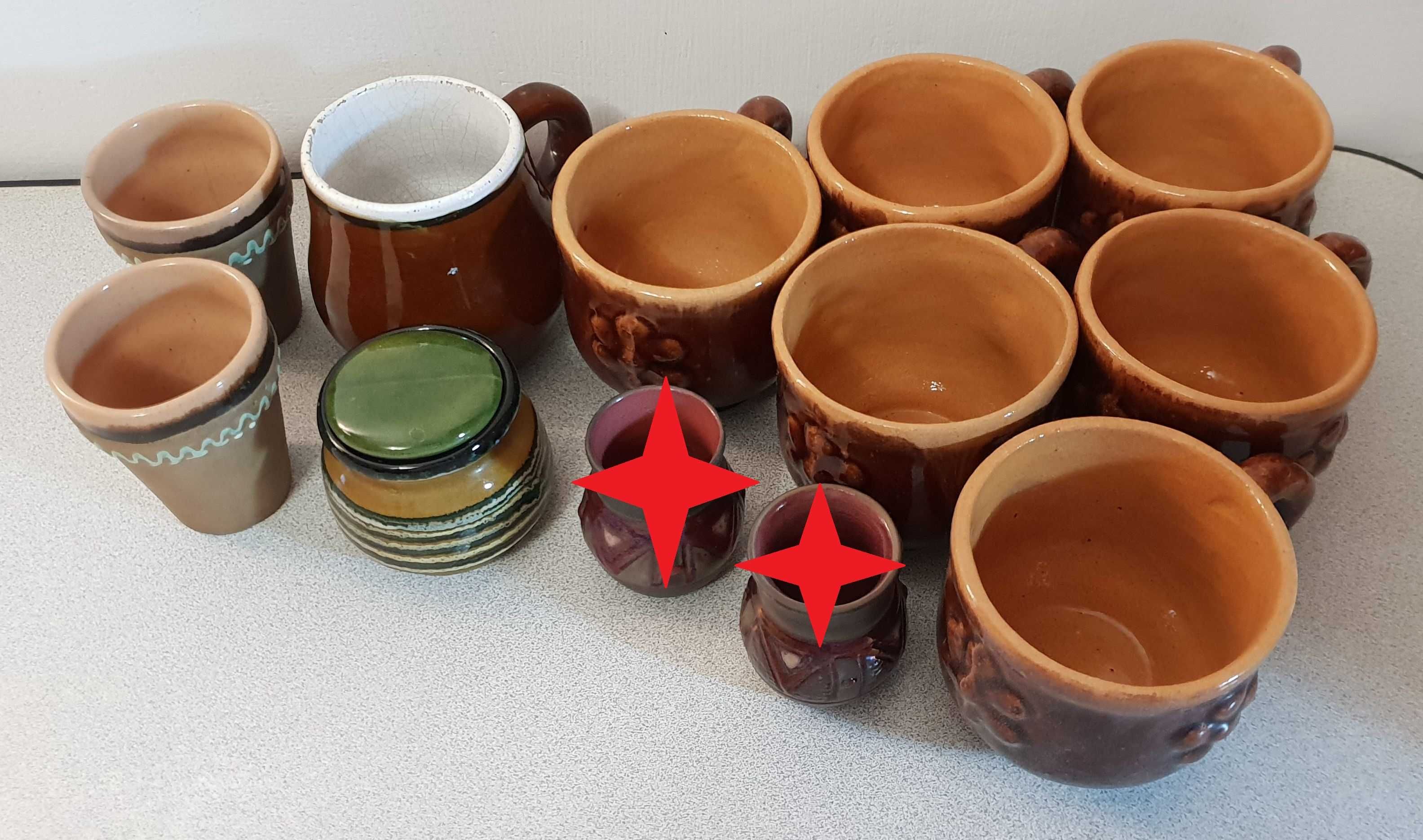 Глиняний посуд, кружки, глечики, поїлки