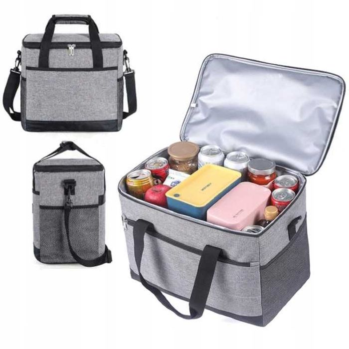 Składana Torba Termiczna Turystyczna Piknikowa Plażowa