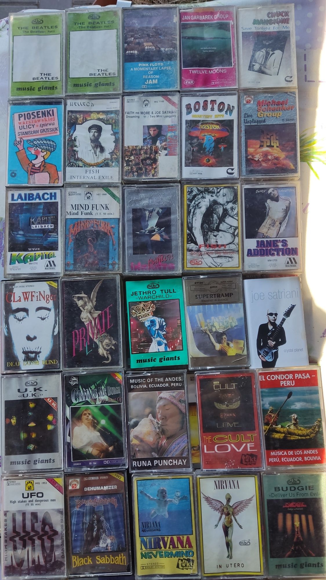 Kasety audio heavy metal rok pop disco