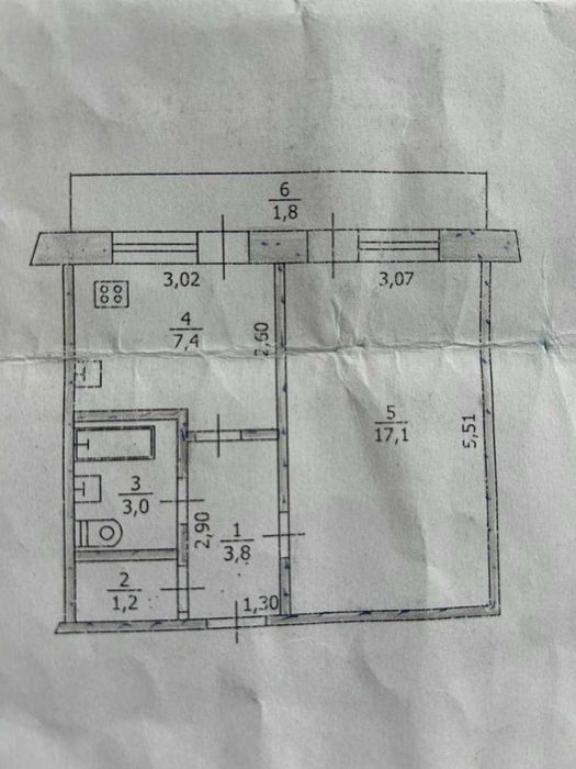 Продаж 1-кімнатної квартири Павлоград Центр вул. Вокзальна