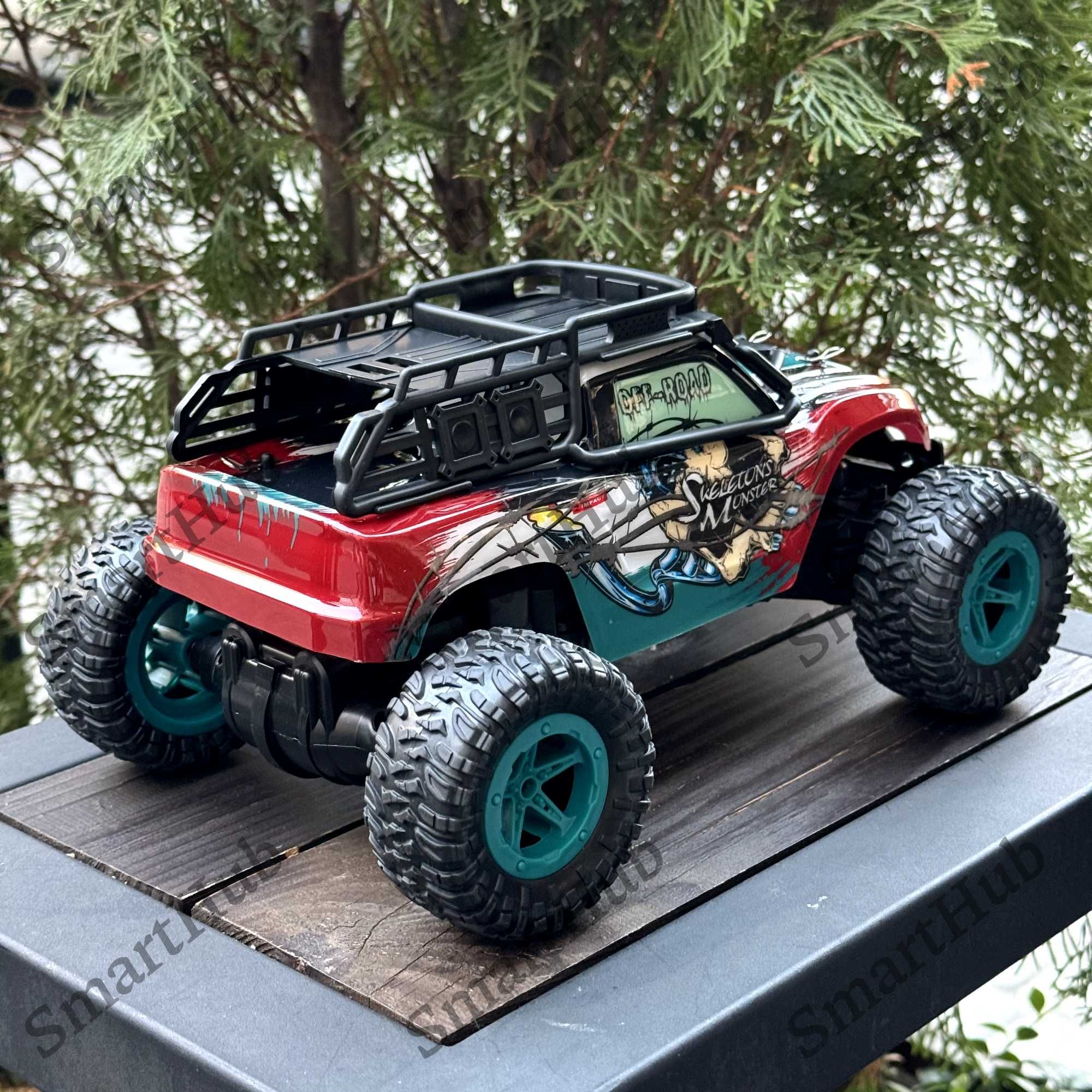 Джип на радиоуправлении DISRAPTOR SKELETON Красный. Машинка на пульте