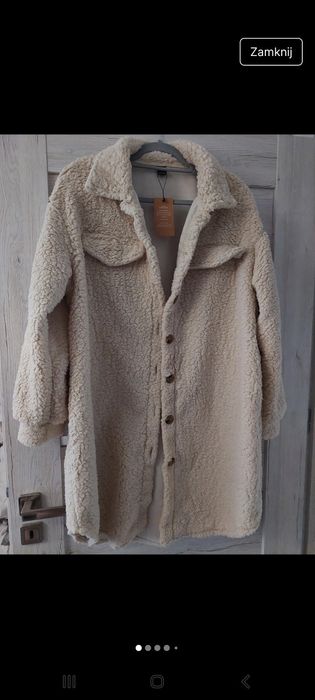 Plaszcz damski futerko oversize