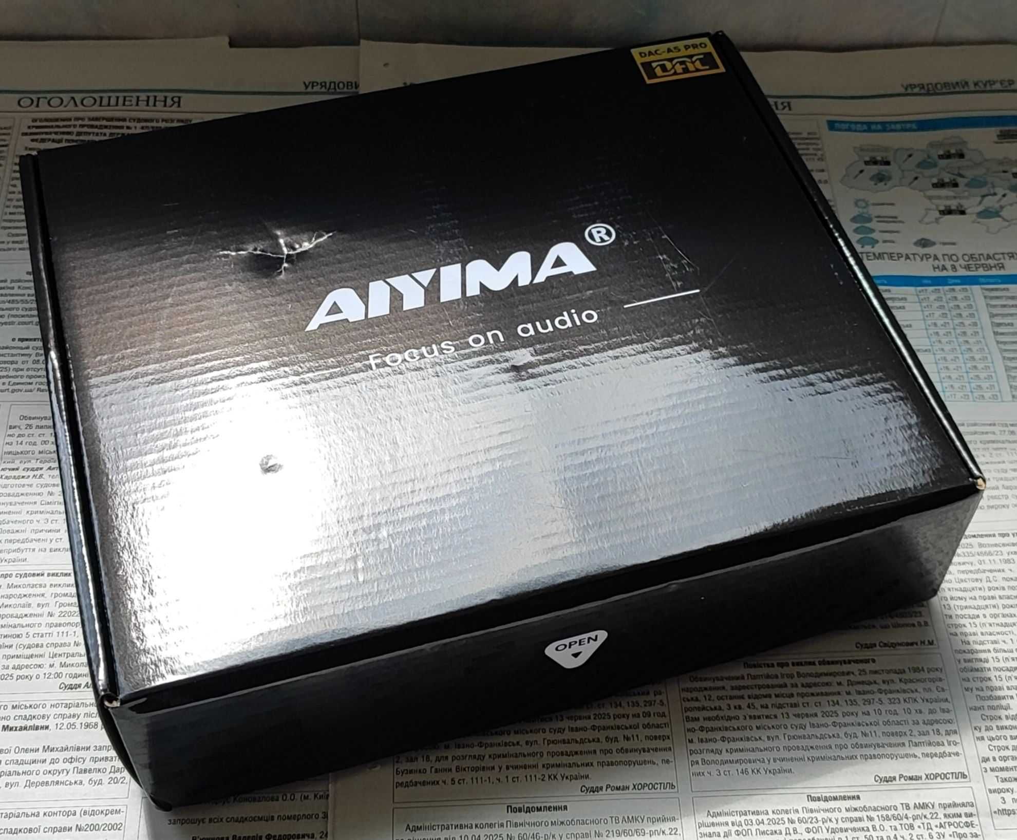 DAC, ЦАП, AIYIMA DAC A5 Pro, Підсилювач навушників. Нове.