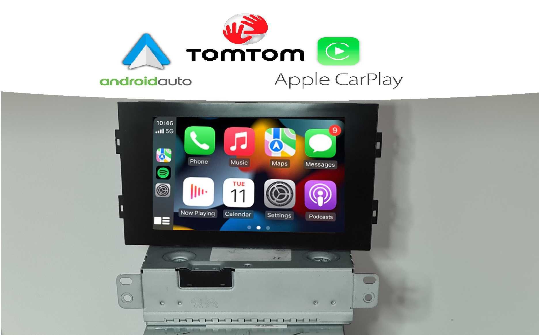 ZESTAW Radio NAC Peugeot 308 t9 / Carplay / Android Auto / Tomtom