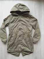 Parka kurtka khaki rozmiar 146 cm