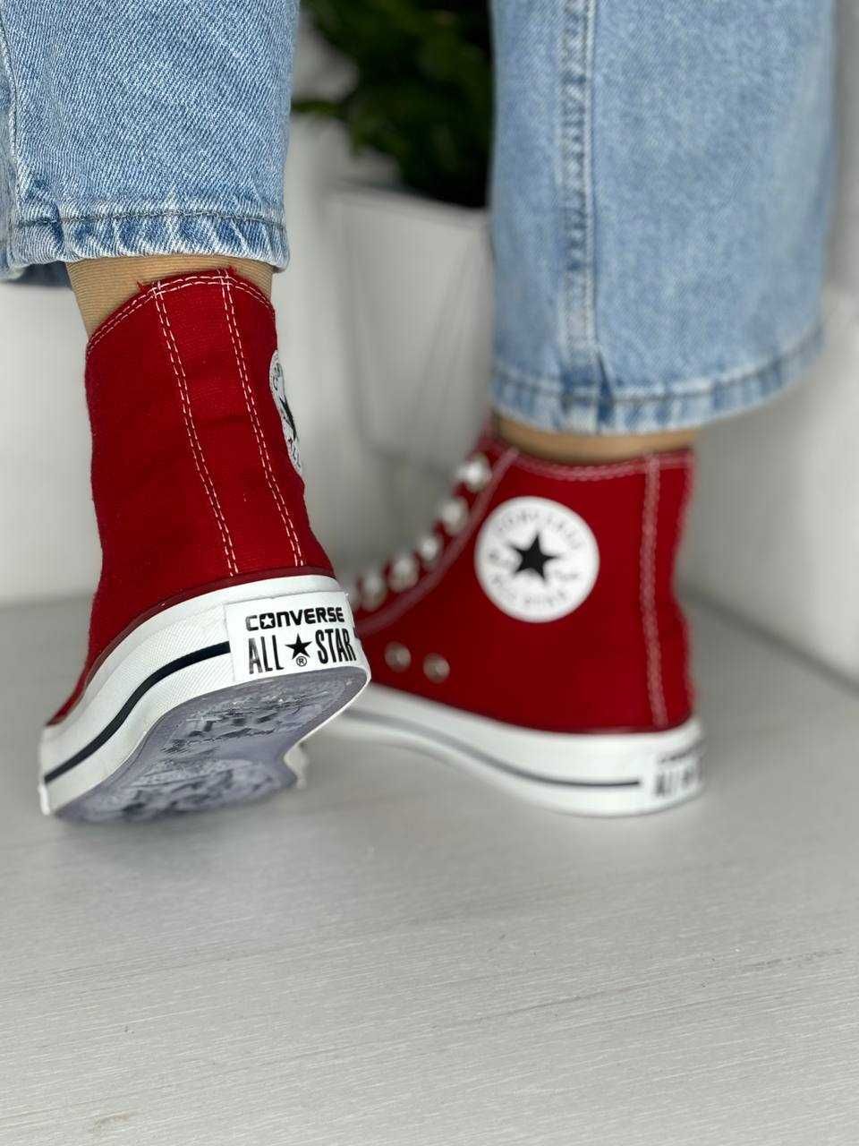 Converse кеди Конверсы All Star Red, Розміри 36-40р