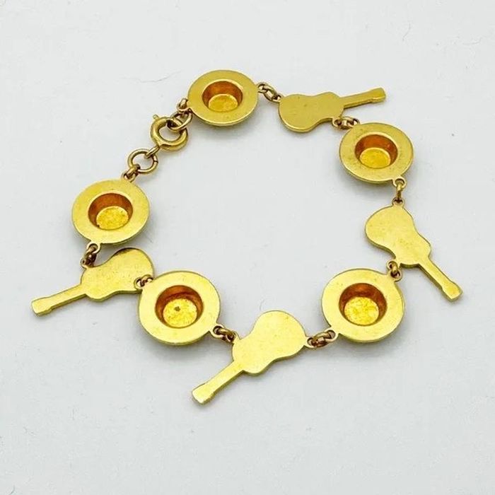 Вінтажний іспанський дамаський браслет 1970-х років