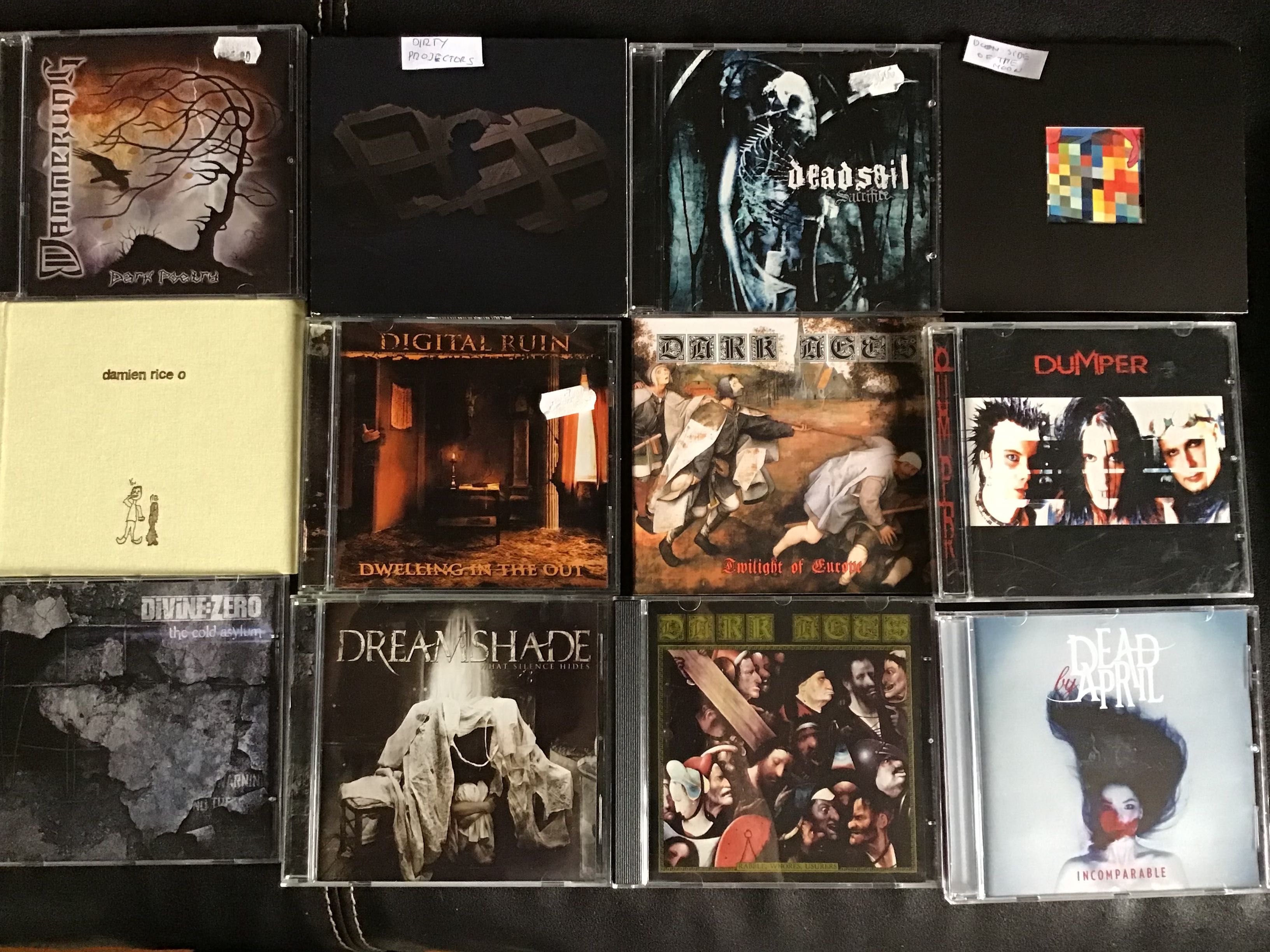 CDs vários metal , rock , letra C+D 2€. Actuliazada