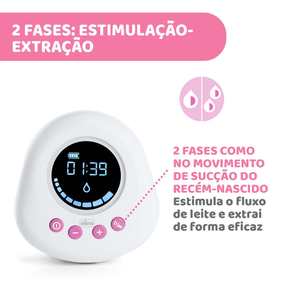 Bomba elétrica tira leite