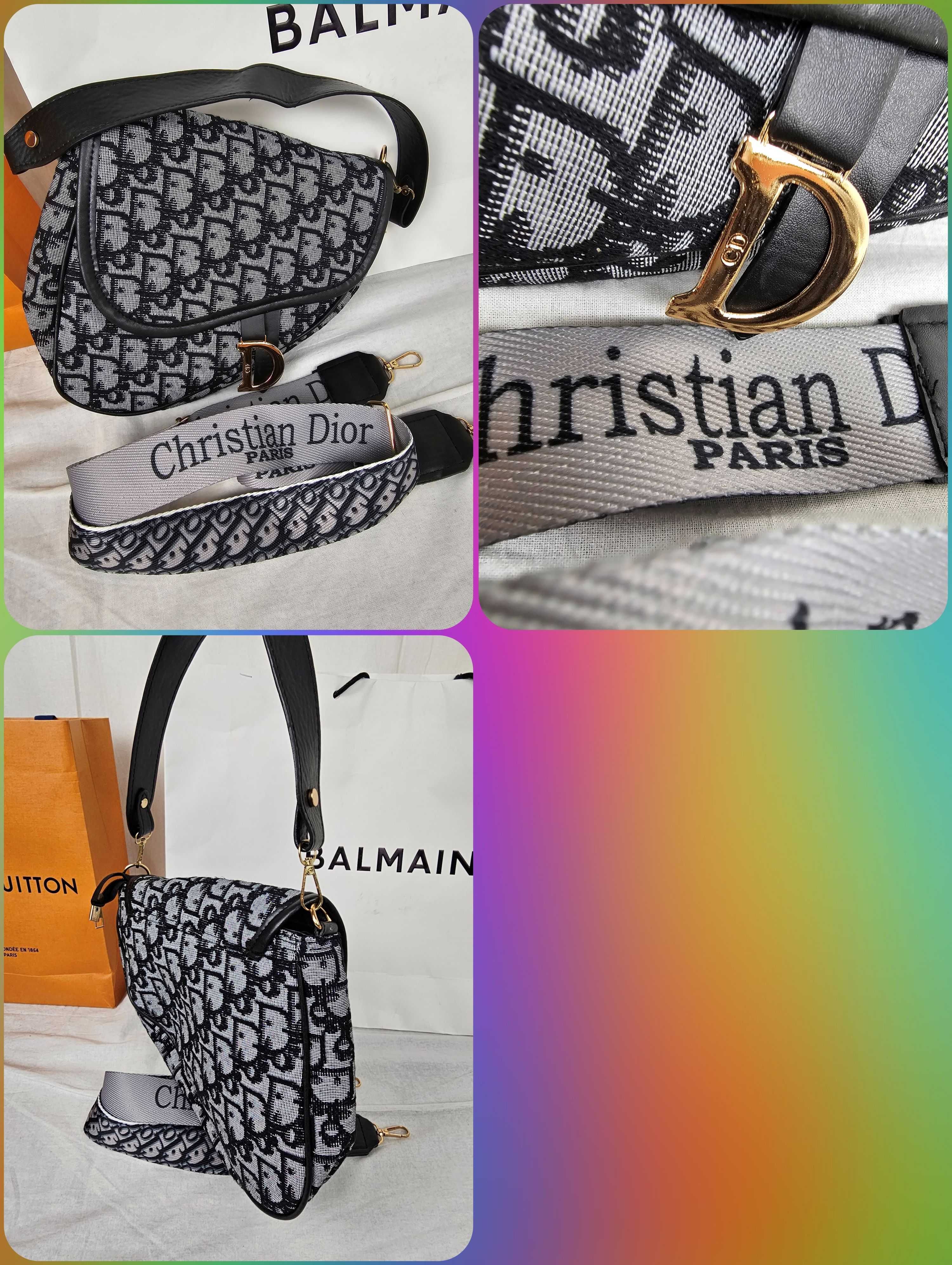 Torebka siodło Christian Dior z monogram torebka damska nowość