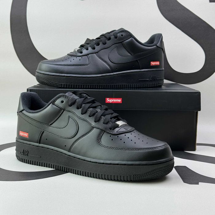 Buty Trampki Nike Air Force 1 Supreme Czarny Nowy Roz.44,5