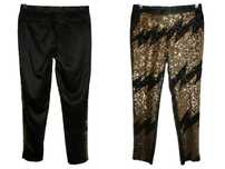 Asos estradowe spodnie męskie złote cekiny Gypsy Boney  W32 L32 M