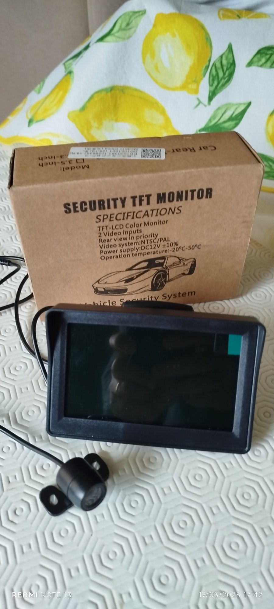 Camera + monitor auto