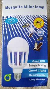 LED Лампа 2 в 1 проти комарів мух протимоскітна Е27