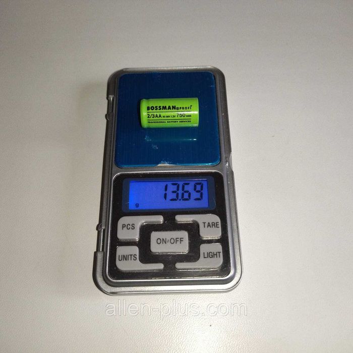 Аккумулятор технический с лепестками BOSSMAN Ni-MH 2/3AA 1,2V 750mAh