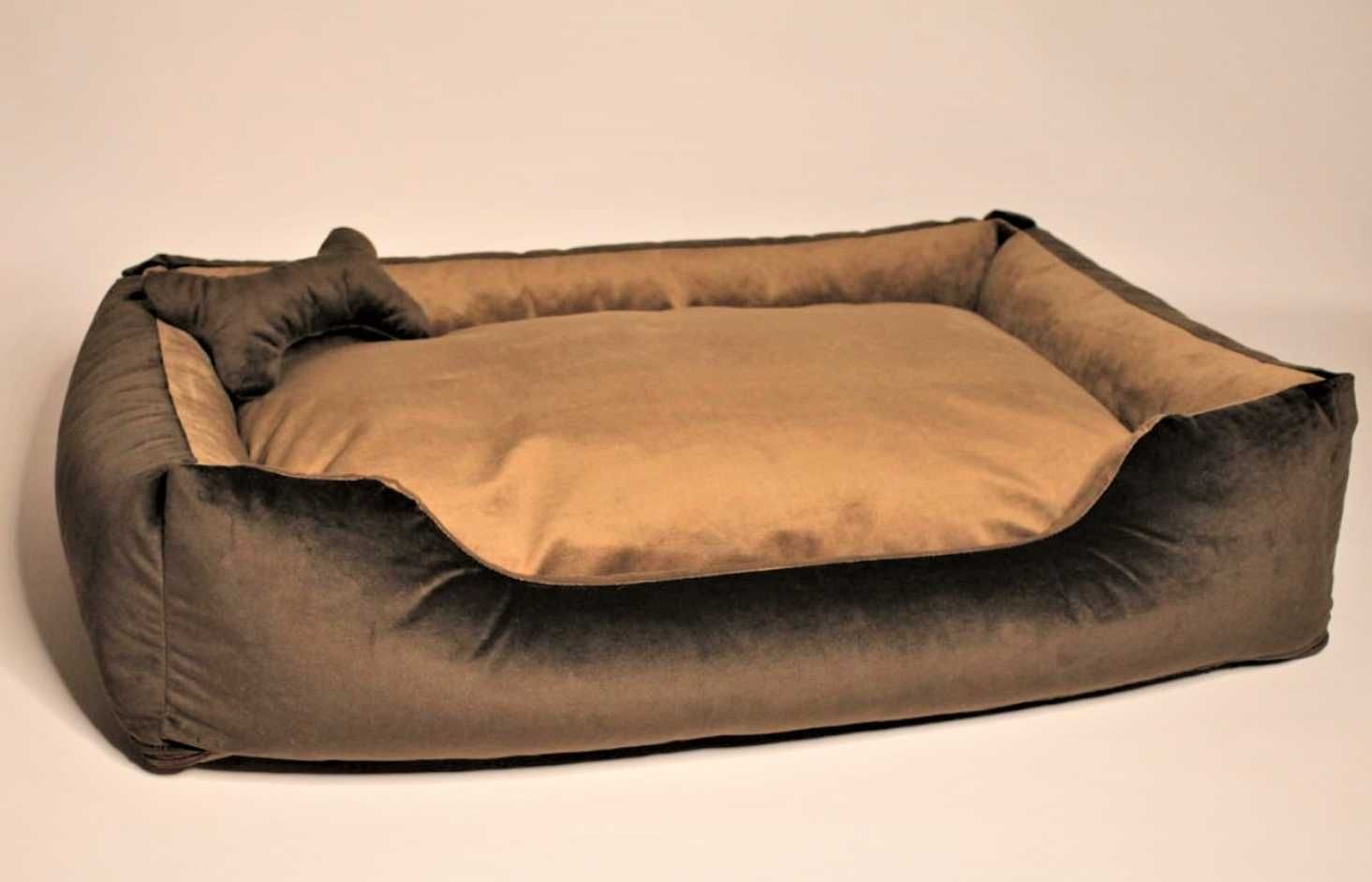 Лежак лежанка для собаки или щенка, двойной мягкий матрасик и бортики