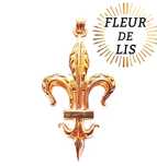 Lilijka fleur de lis kwiat harcerz harcerka wisiorek zawieszka srebro