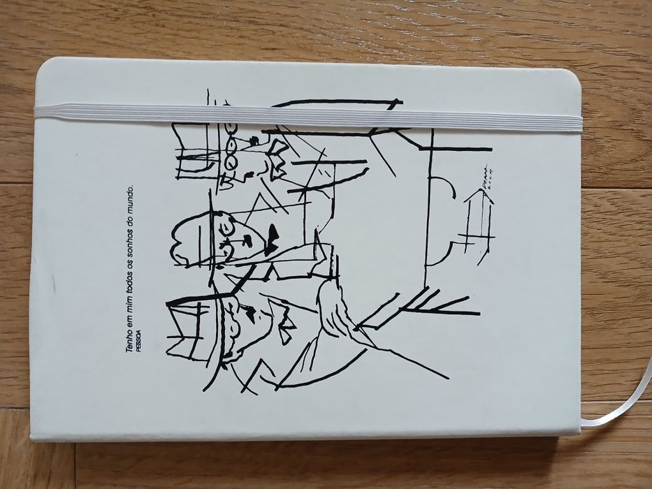 Cadernos notas A5 e A6 Fernando Pessoa e Porto folhas brancas