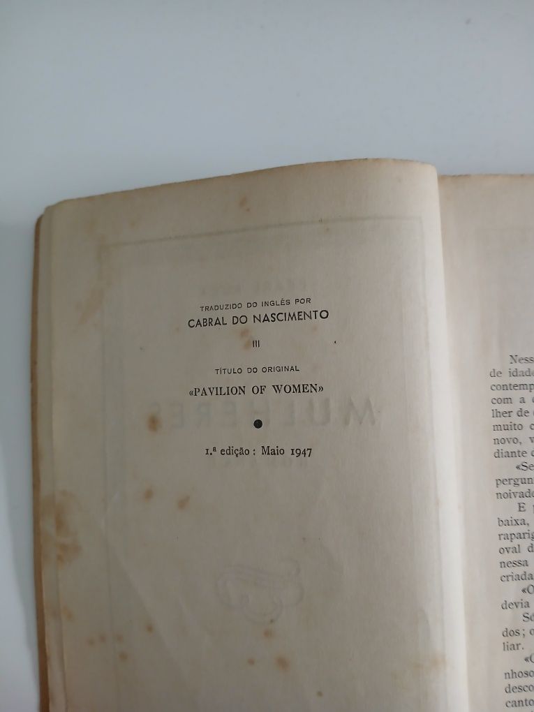 Livro "mulheres" de Pearl Buck 1°EDIÇÃO