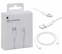 Nowe dwa kable szybkiego ładowania APPLE IPHONE USB-C LIGHTNING (1 M)