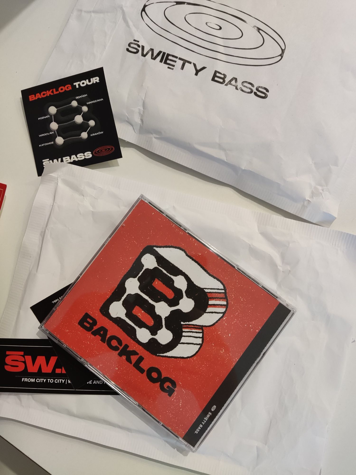 Święty Bass - Backlog EP i Mixtape Vol. 2 + wlepy (nieotwarte - opis)