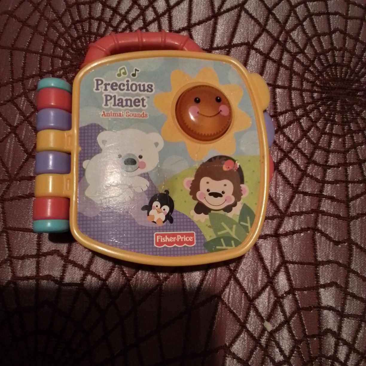Fisher price музыкальная игрушка на английском языке звуки животных