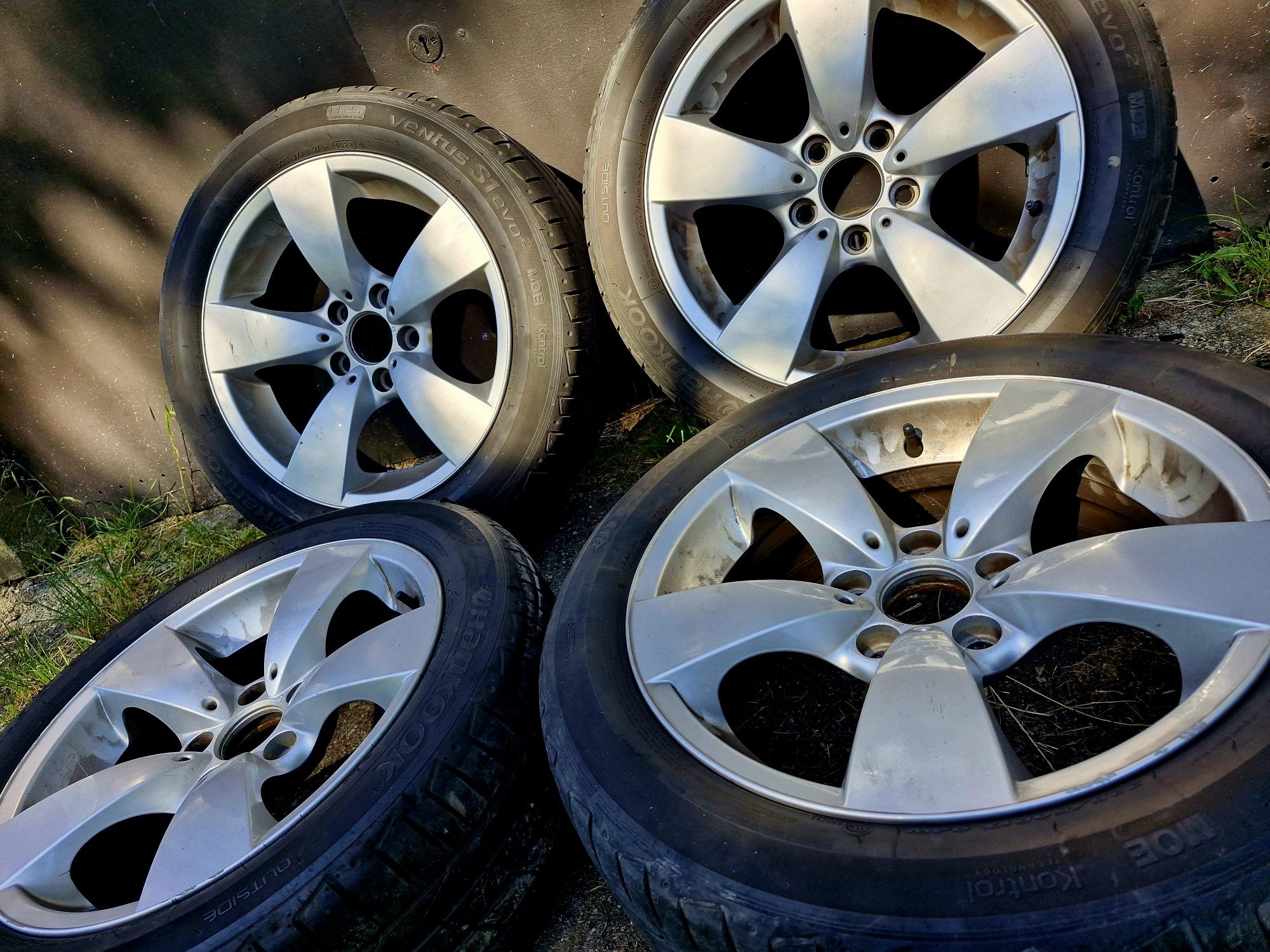 4 felgi BMW styling 122 oryginal z oponami Hancock 225/50/17