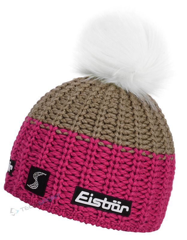 Ciepła Czapka Zimowa Eisbar Focus Lux Crystal Wełna Merino